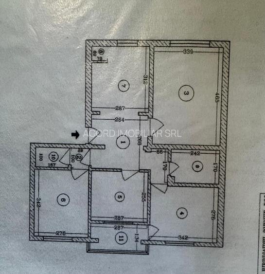 Apartament 4 camere decomandat CET - 20