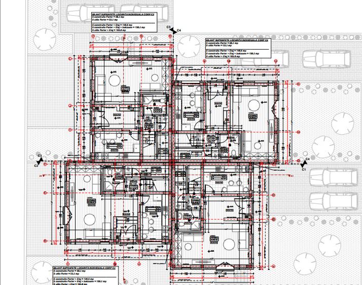 Casa tip cvatruplex,4 camere, mp teren, Zona Terra - 2