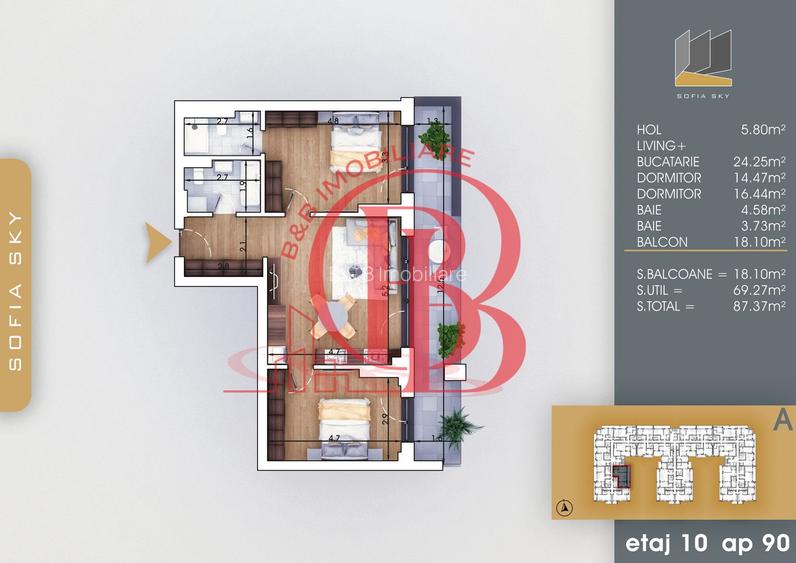 7min Metrou N Teclu 3 camere Mutare Rapida Th. Pallady - 1