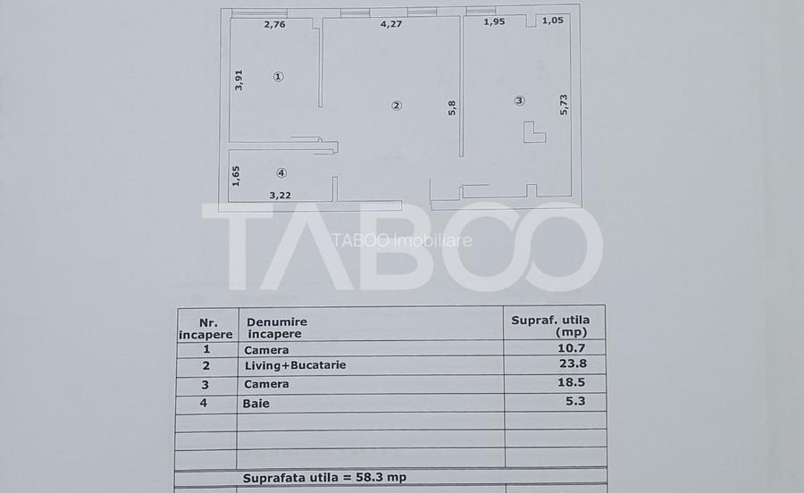 Apartament 3 camere 58 mp utili constructie Premium - 2