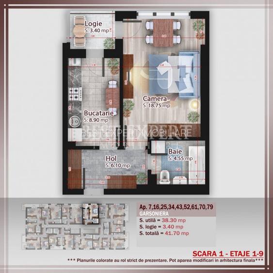 Garsoniera ideal investitie -600 m STB - 7