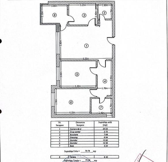 Apartament 3 camere 71mp | 0 comision| Greenfield Salcamilor | Parcare | mobilat - 9