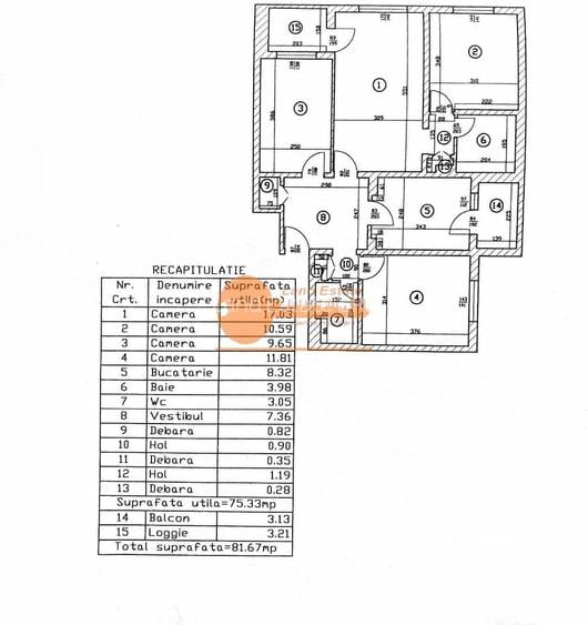 Apartament 4 camere – 10 min metrou Dristor - 1