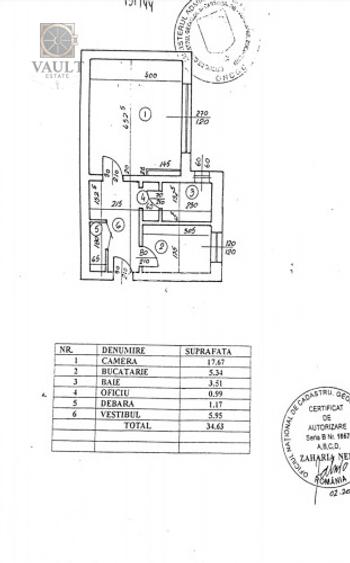Garsoniera \Spatiu Comercial -35mp - 8 minute de Metrou Iancului - 9