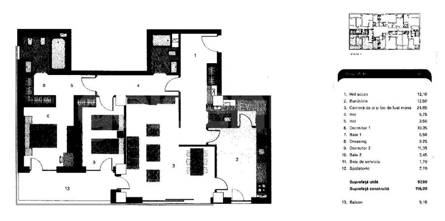 Apartament cu 3 camere | Natura Residence - 1