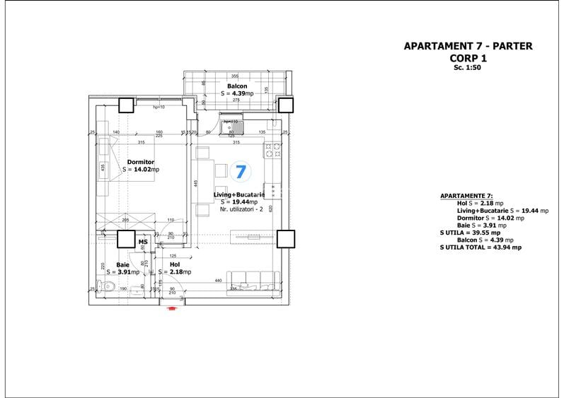 Apartament 2 camere | Bloc cu lift | Proiect nou | Parcare inclusa | - 3