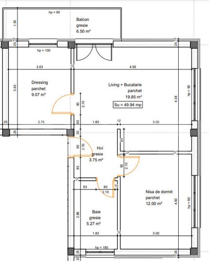 Apartament cu 3 camere, 50 mp, zona Tineretului - 14