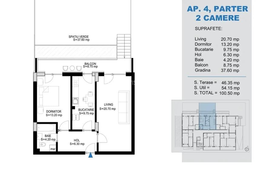 Apartament 2 camere decomandat gradina Titan metrou Nicolae Teclu - 4