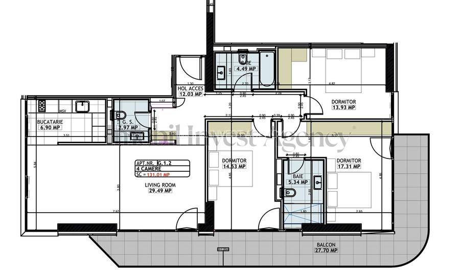 Apartament 4 camere de vanzare One Lake Club - 1