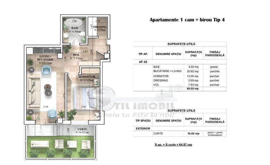 Apartament 2 camere Decomandat,  Galata, curte, Comision 0% - 3