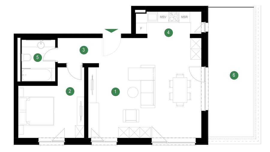 Apartament 2 camere cu terasă | Mutare imediată |  Pădurea Băneasa - OGIS & AISB - 1