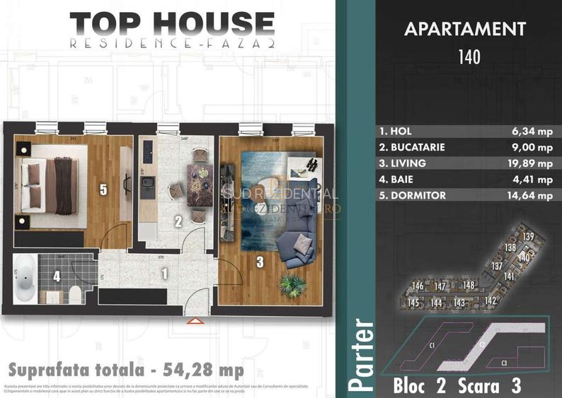 Achizitie fara comision - Apartament 2 camere, decomandat, locatie top - 7