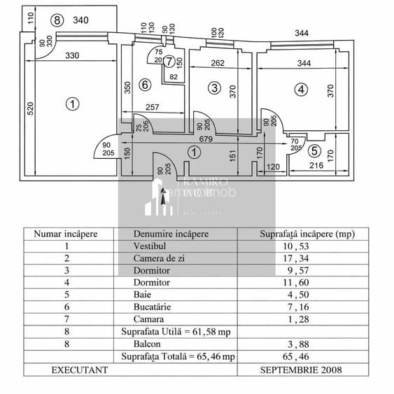 APARTAMENT 3 CAMERE, B-DUL OBREGIA, ETAJ 2, MOBILAT/UTILAT - 9
