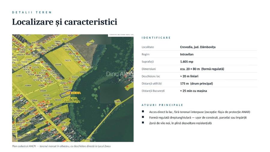 Teren la Lacul Zmeu Crevedia  - 2