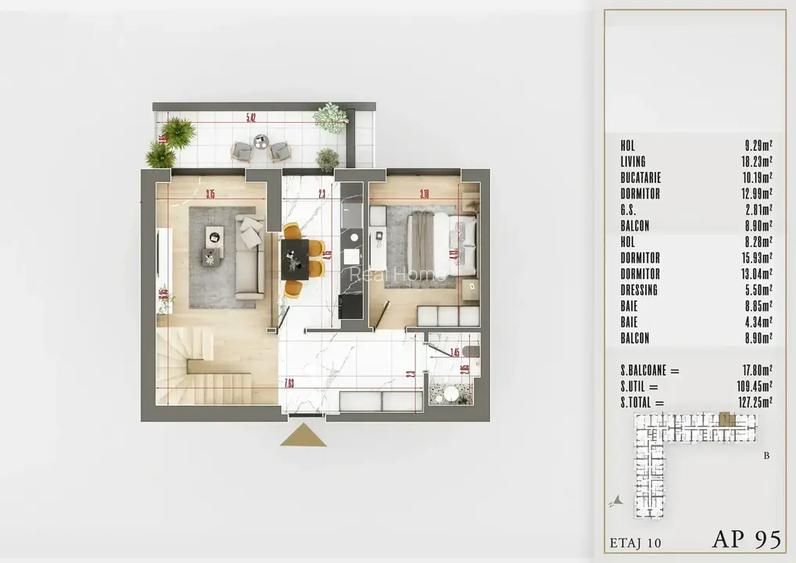 Izolatie Fonica Penthouse 4 Camere Upper Premium Th. Pallady Nicolae Teclu - 4