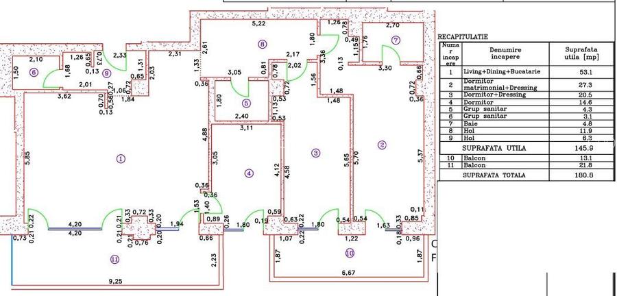Penthouse de lux spre vanzare– Cortina 126 | 146 mp utili - 15