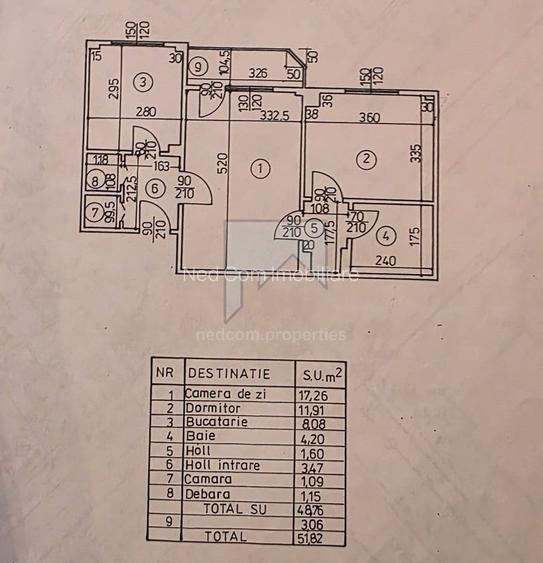 Vanzare apartament 2 camere Lizeanu - 1