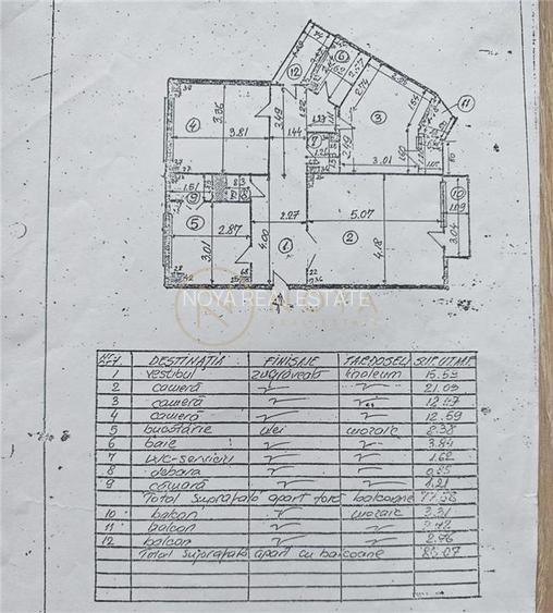 Apartament Baneasaa cu 3 camere, bloc 1983 cu lift - 13