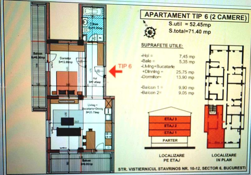 NEOFORT 49 METROU GORJULUI BLOC BOUTIQUE 2 CAMERE LA CHEIE, INCALZIRE PARDOSEALA - 5
