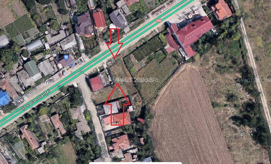 Teren 500mp Cumpana la soseaua principala cu proiect P+1+M - 2