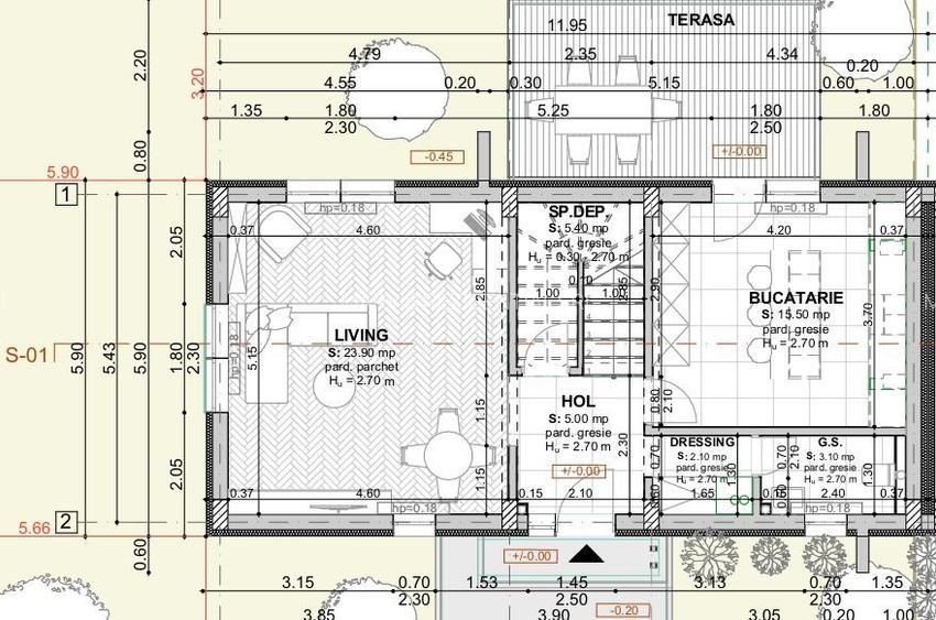 vila 5cam-indiv la calcan-perete propriu/centru Popesti Leordeni - 6