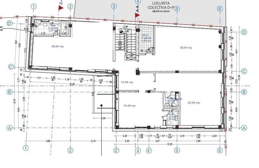 Clădire reprezentativă de închiriat, 560 mp utili, zona Complex,