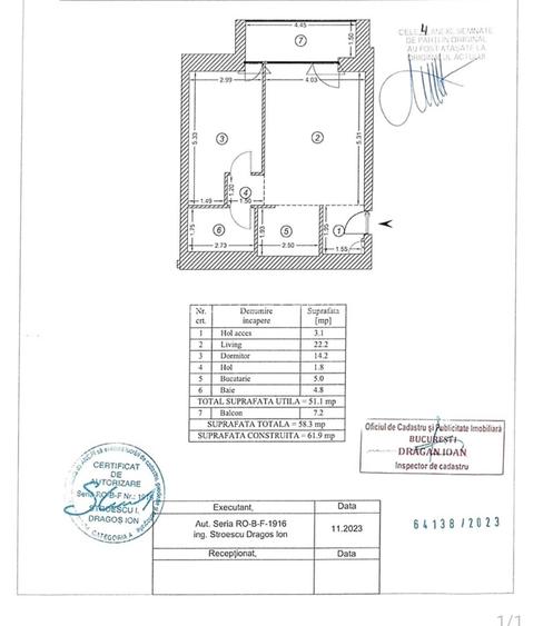 2 cam ONE COTROCENI PARK, mobilat Premium, parcare inclusa, piscina,0% COMSION - 9