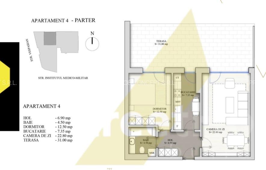 Apartament cu 2 Camere decomandate - Plevnei - Sector 1 - 1