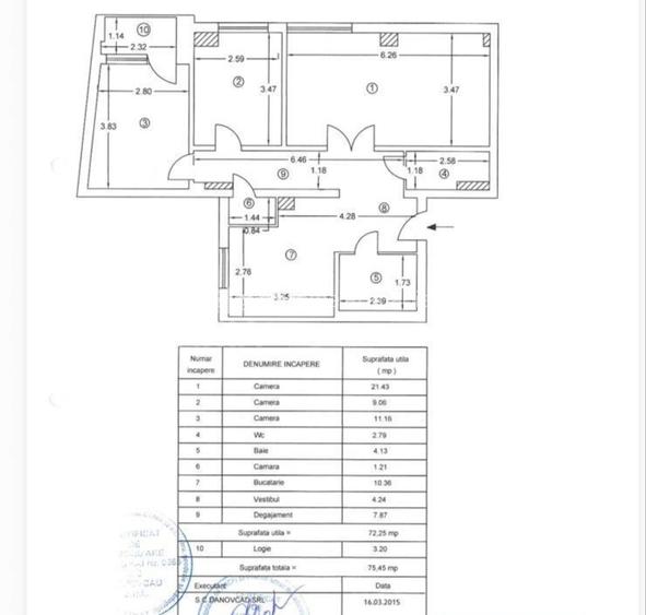 Piața Romană - Magheru | 3 Camere | Urban Panoramic View | Bloc 1980 - 26