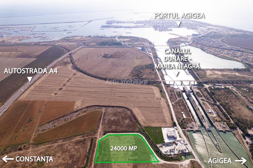 Teren intravilan cu acces rapid la autostrada A4 și la Portul Agigea. - 2