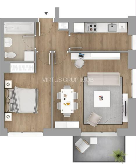 Inchiriere Apartament 2 Camere Metrou Costin Georgian - 16