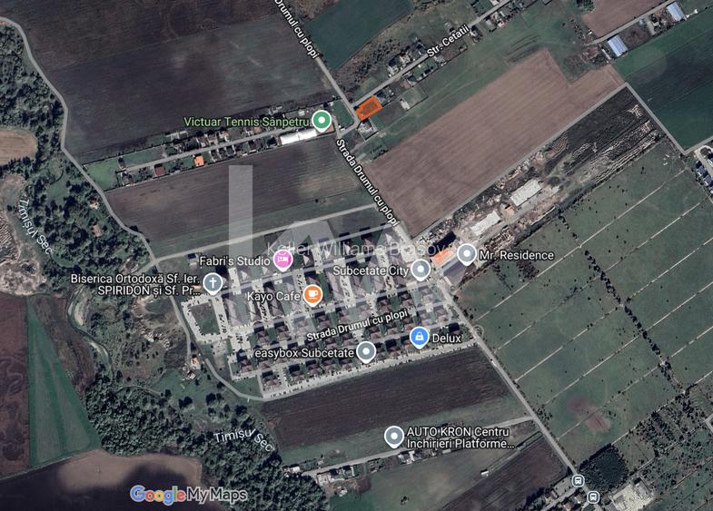 Teren intravilan construibil, utilități complete Str. Cetății - Comision 0 - 13