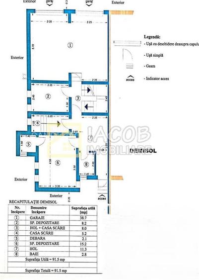 1/2 Duplex  S+D+P+2E, 455 mp in zona centrala a mun. Bacau - 12