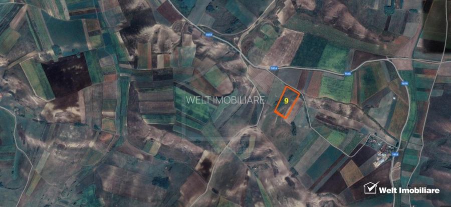 Cojocna, teren extravilan, 10.2 ha - 9 parcele - arabil, faneata - 5