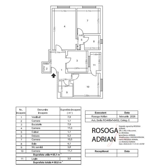 Apartament 3 camere 68 mp Piata Sudului - 5