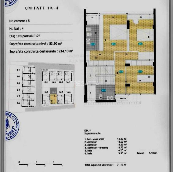 Vilă tip înșiruită –6 camere, 215 mp, Jolie Ville Pipera - 24