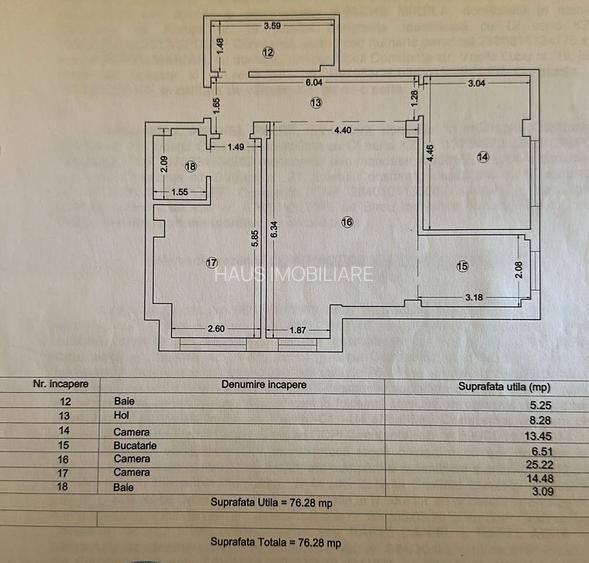 Tomis Plus, parter înalt  3 camere  76 mp, mobilat utilat  complet - 26
