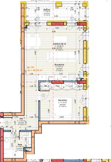 Tineretului! Apartament cu 2 camere 46mp balcon 7mp FINISAT  - 9