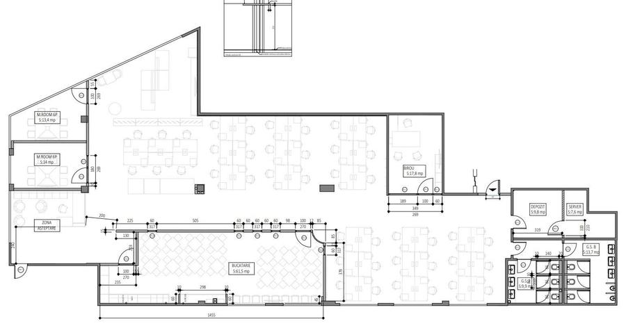 Spatiu birouri  1320 m2 finisat Europa - 23