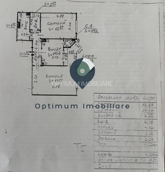 Apartament cu 2 camere in Marasti, etaj 3, zona Hotel Paradis ! - 1