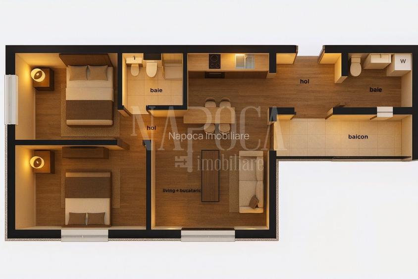 Apartament 3 camere de vanzare in Oncea Oradea, Oradea - 8