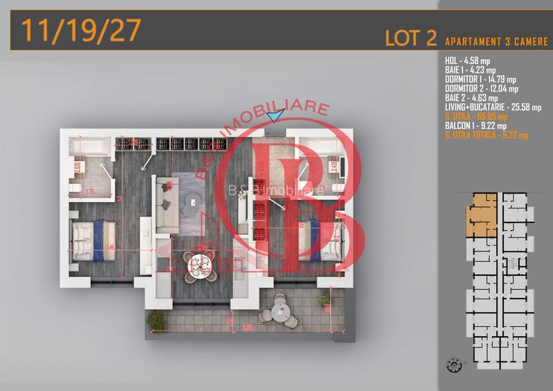 Apartament 3 camere Titan Th. Pallady-Sector 3-Metrou Teclu - 1