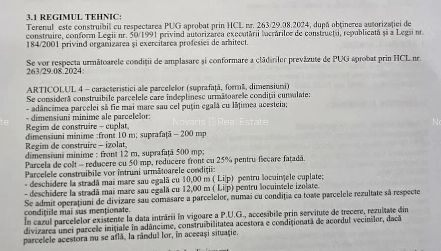 Teren intravilan de vânzare – Zona Laminorului, Strada Militaru - 6