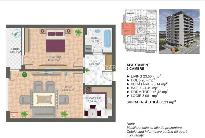 Apartament 2 camere ansamblu nou lux | 13 Septembrie | Comision 0 - 10