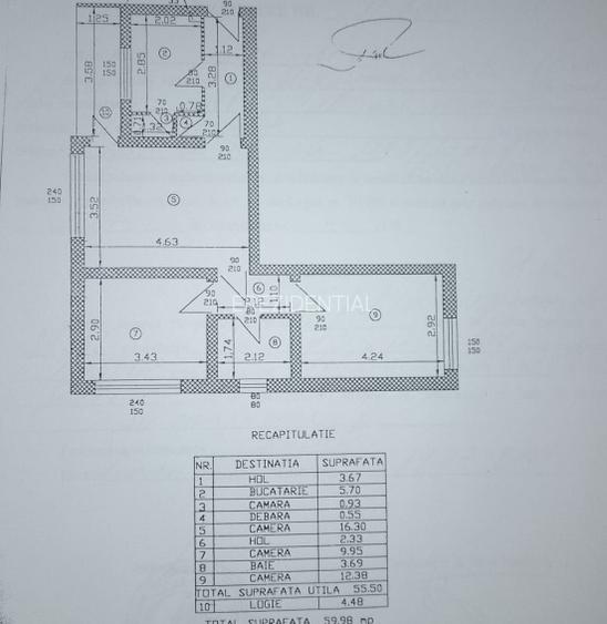 Apartament - 3 camere - semidecomandat -Titan  - 20