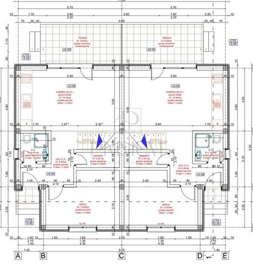 Duplex 4 camere - dormitor la parter - doua fronturi stradale - 4