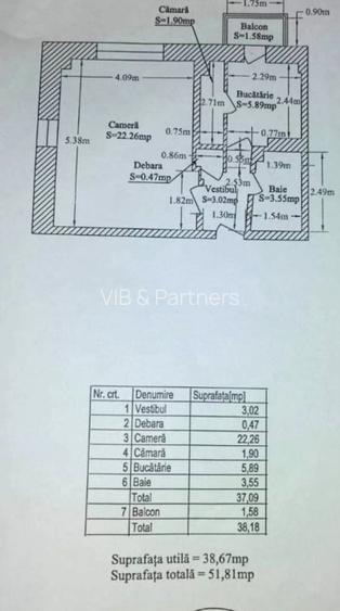 Vanzare Garsoniera 39 mp,  Splaiul Unirii - Timpuri Noi - Bloc 1996 - 7