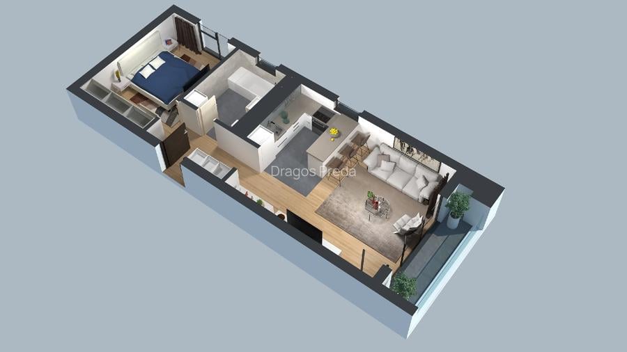 Apartament 2 camere Fabrik Residence - Complex Studentesc Timisoara - 15
