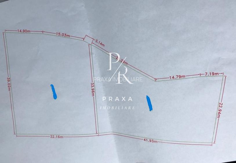 Teren 1100 mp toate utilitatile, incadrat in zona verde- Colina! - 2