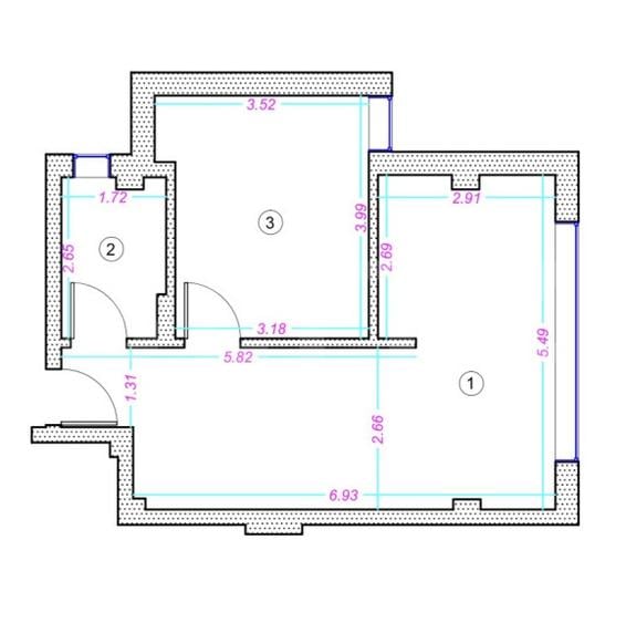 Apartament 2 camere, 44mp, finisat, zona Donath - 2